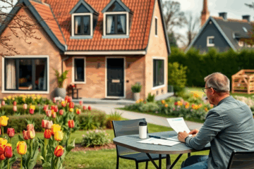 Afbeelding van een huis als zekerheid voor een lening