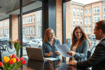Afbeelding van een gelukkig stel dat snel toegang krijgt tot een hypotheeklening met onmiddellijke vrijgave