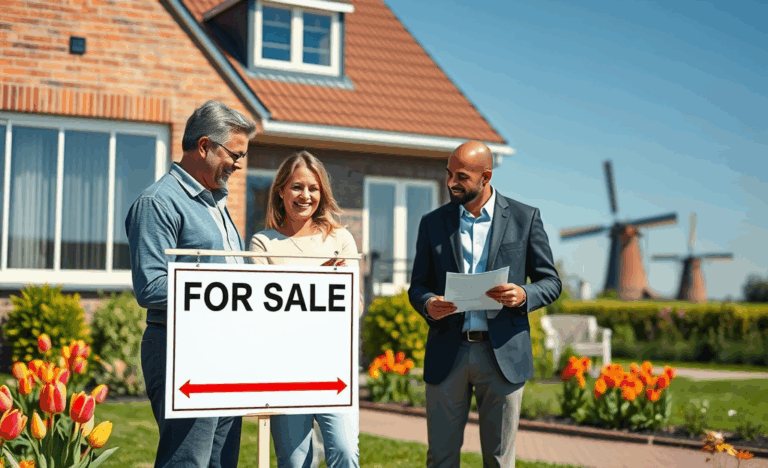 Een gezin aan tafel, bezig met het herfinancieren van hun hypotheek voor financiële voordelen
