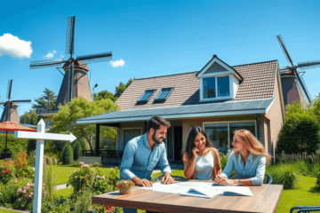 Een huis en hypotheekdocumenten die herfinanciering zonder complicaties voorstellen