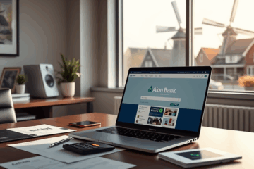 Een man plant zijn financiën met behulp van een persoonlijke lening van Aion Bank