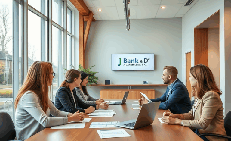 Afbeelding van een klok en stapel geld, symbool voor dringende financiële hulp via Bank J. Van Breda.