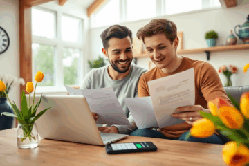 Een persoon gebruikt een laptop om een persoonlijke lening aan te vragen bij BNP Paribas Fortis.