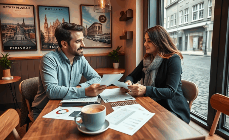 Een persoon die financiële documenten bekijkt voor een persoonlijke lening bij Credishop