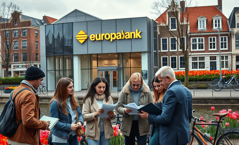 Afbeelding van een persoon die online een lening aanvraagt bij Europabank