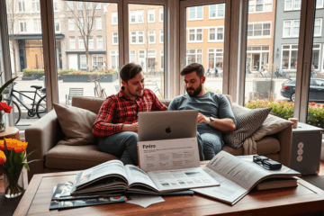 Afbeelding van een persoon die financiële documenten bekijkt voor een persoonlijke lening bij Fintro