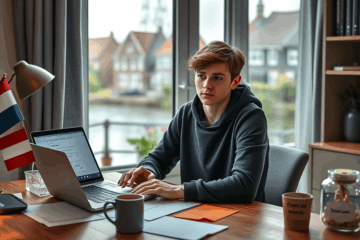 Afbeelding van een persoon die een persoonlijke lening aanvraagt bij ING voor dringende financiële zaken.