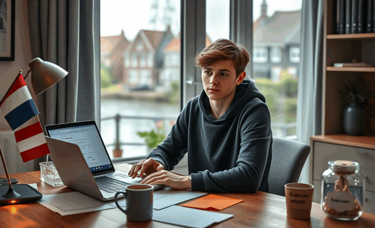 Afbeelding van een persoon die een persoonlijke lening aanvraagt bij ING voor dringende financiële zaken.
