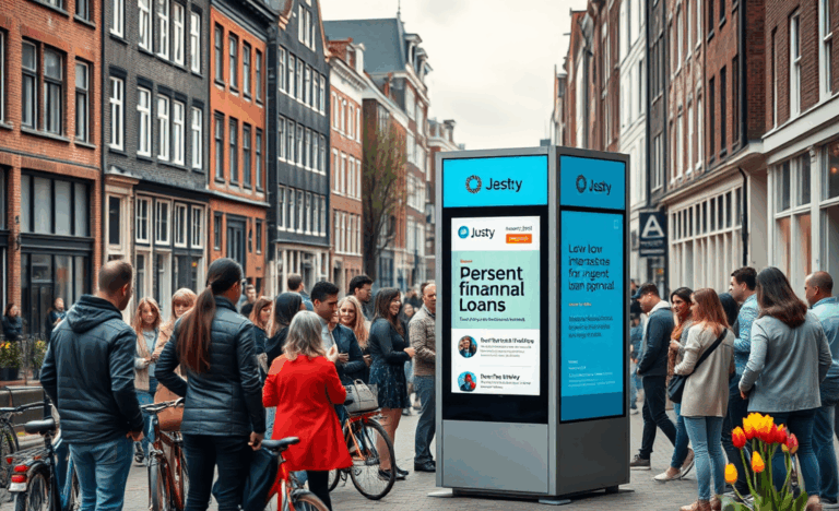 Afbeelding van iemand die gebruik maakt van de Justy Lening voor dringende financiële behoeften.