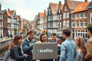 Een persoon die Krefito persoonlijke lening aanvraagt voor snelle financiële steun.