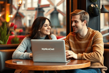 Afbeelding van iemand die snel een persoonlijke lening bij MyMicroCred aanvraagt.